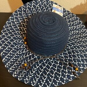 Blue and White Fashion Hat